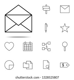 opened envelope icon. Web icons universal set for web and mobile