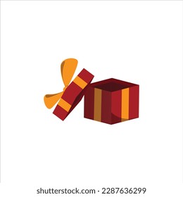 Opened Gift Box Design Vector