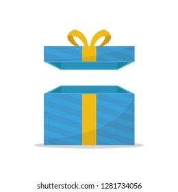 Opened gift box, surprise concept