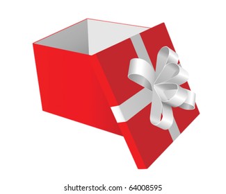 opened gift box vector illustration