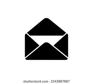 Ícone de carta aberta. Ícone Correio. Símbolo e sinal de email. Ícone de email. Ícone de envelope vetor design e ilustração.


