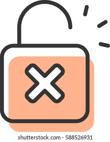 opened lock icon