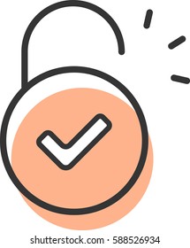 opened lock icon