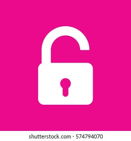 opened lock icon illustration isolated vector sign symbol