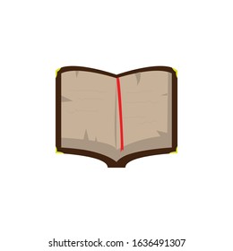 opened magic book simple illustration clip art vector