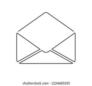 Opened mail icon . Vector