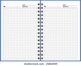 Opened notebook.