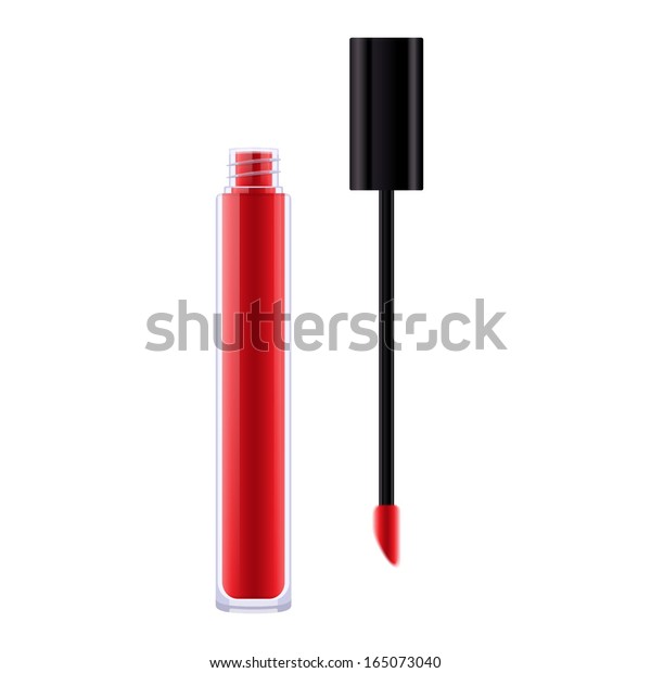 red lip gloss tube