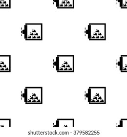 Opened safe with gold vector icon