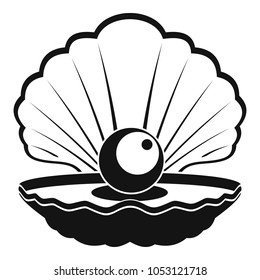 Opened shell icon. Simple illustration of opened shell vector icon for web