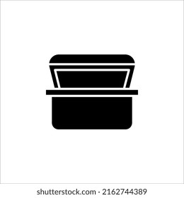 Opened treasure chest icon for mobile concept and web design. Pirates chest vector icon. Symbol, logo illustration.