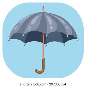 Opened umbrella icon.