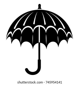 Opened umbrella icon. Simple illustration of opened umbrella vector icon for web