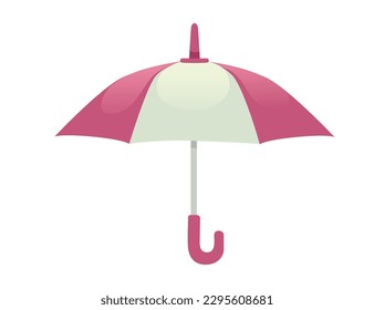 Opened umbrella vector illustration isolated on white background