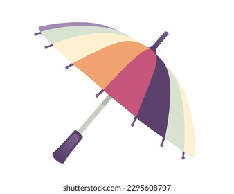Opened umbrella vector illustration isolated on white background