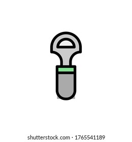 Opener, bottle opener colored icon. Simple color element illustration. Opener, bottle opener concept outline symbol design from Bar set. Can be used for web and mobile