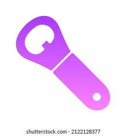 Opener Glyph Gradient Icon Design 