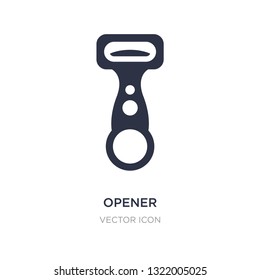 opener icon on white background. Simple element illustration from Alcohol concept. opener sign icon symbol design.