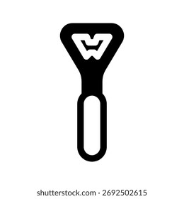 Vektorsymbol-Entwurfsgrafik für das Öffnersymbol