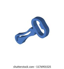 Opener isometric left top view 3D icon