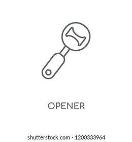 Opener linear icon. Opener concept stroke symbol design. Thin graphic elements vector illustration, outline pattern on a white background, eps 10.