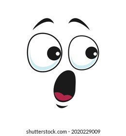 Openeyed Surprised Emoticon Isolated Emoji Icon Stock Vector (Royalty ...