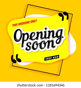 opening banner modern
