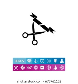 Opening ceremony simple icon