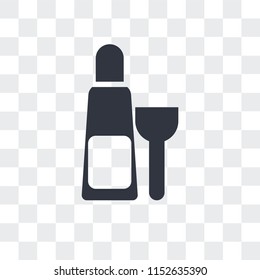 Opening a champagne bottle vector icon isolated on transparent background, Opening a champagne bottle logo concept