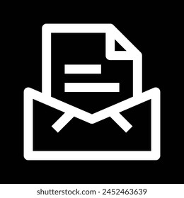 opening envelope mail icon design