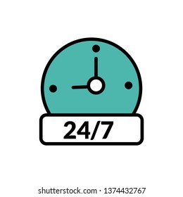 opening hour icon- Full editable opening hour vector icon for website or mobile.