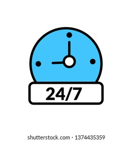 opening hour icon- Full editable opening hour vector icon for website or mobile.