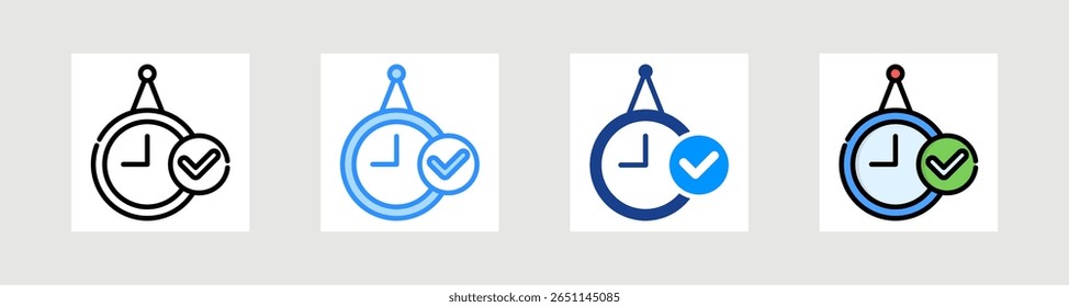 Horas de apertura Icon Colección Set Estilo múltiple