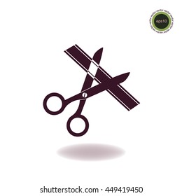 Opening icon, web design element