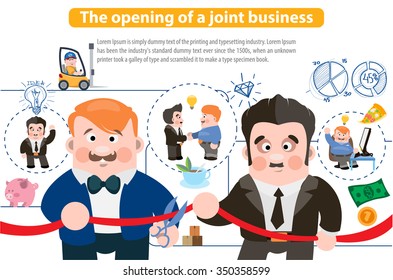 The opening of a joint business, infographics