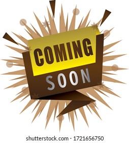 Opening shortly. Vector Stock Graphics. Advertising Banner