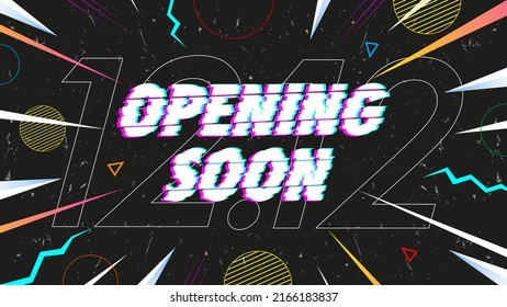 Opening soon abstract black background Free Vector