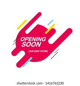 Opening soon background design template for backdrop, web, banner.