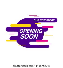 Opening soon background design template for backdrop, web, banner.