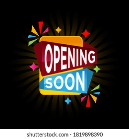 opening soon banner. sale banner template Vector. banner purple color design