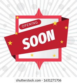 opening soon banner template design