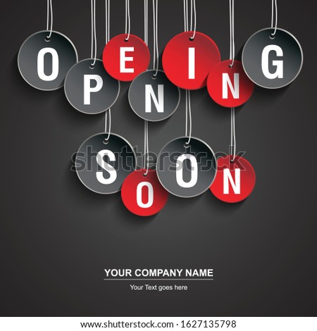 opening soon banner template design