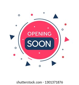 opening soon banner template. Opening soon label banner template. New, final, big sale banners template design.