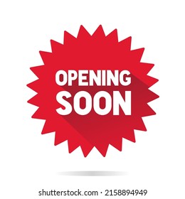 Opening soon banner template. Opening soon. Vector illustration opening soon sticker.