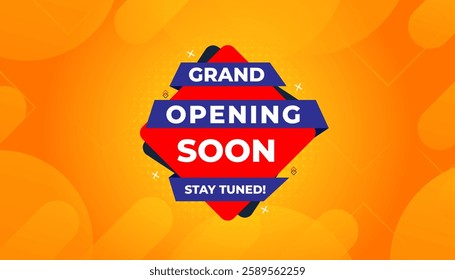 Opening Soon banner template vector design. Online shop opening background, Special Discount marketing poster design for web and Social. sale banner vector template Design.