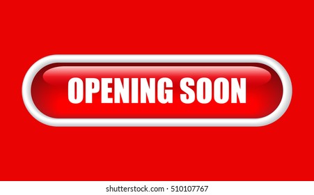 Opening soon banner vector