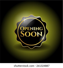 Opening soon black emblem