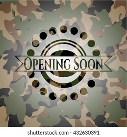 Opening Soon Camo Emblem