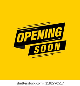 Opening soon labels banners