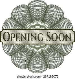 Opening Soon linear rosette